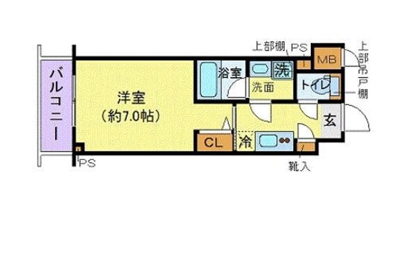 東神奈川駅 徒歩10分 8階の物件間取画像